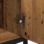Juego de muebles de baño con estante 2 pcs Madera Vieja