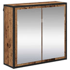 Juego de muebles de baño con estante 3 pcs Madera Vieja