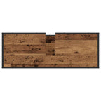 Juego de muebles de baño con estante 3 pcs Madera Vieja