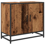 Juego de muebles de baño con cajón 3 pcs Madera envejecida