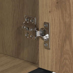 Juego de muebles de baño con cajón 4 pcs Roble artesanal
