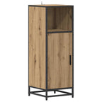 Juego de muebles de baño con cajón 4 pcs Roble artesanal
