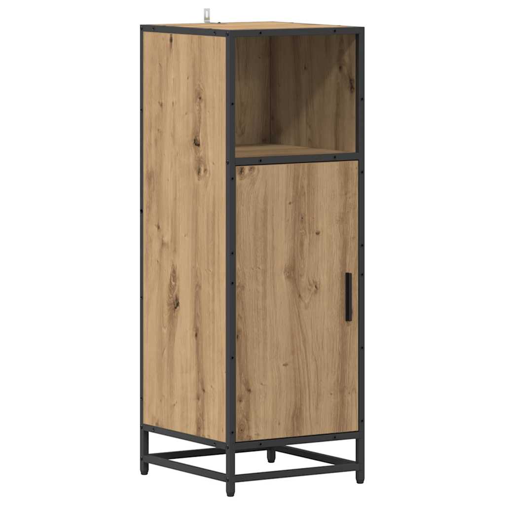 Juego de muebles de baño con cajón 4 pcs Roble artesanal