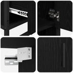 Juego de muebles de baño con cajón 3 pcs Madera envejecida