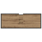 Juego de muebles de baño con cajón 3 pcs Roble artesanal