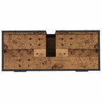 Juego de muebles de baño con cajón 4 pcs Madera envejecida