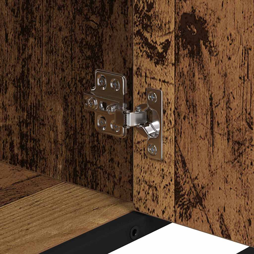 Juego de muebles de baño con cajón 3 pcs Madera envejecida