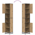 Juego de muebles de baño con cajón 3 pcs Roble artesanal
