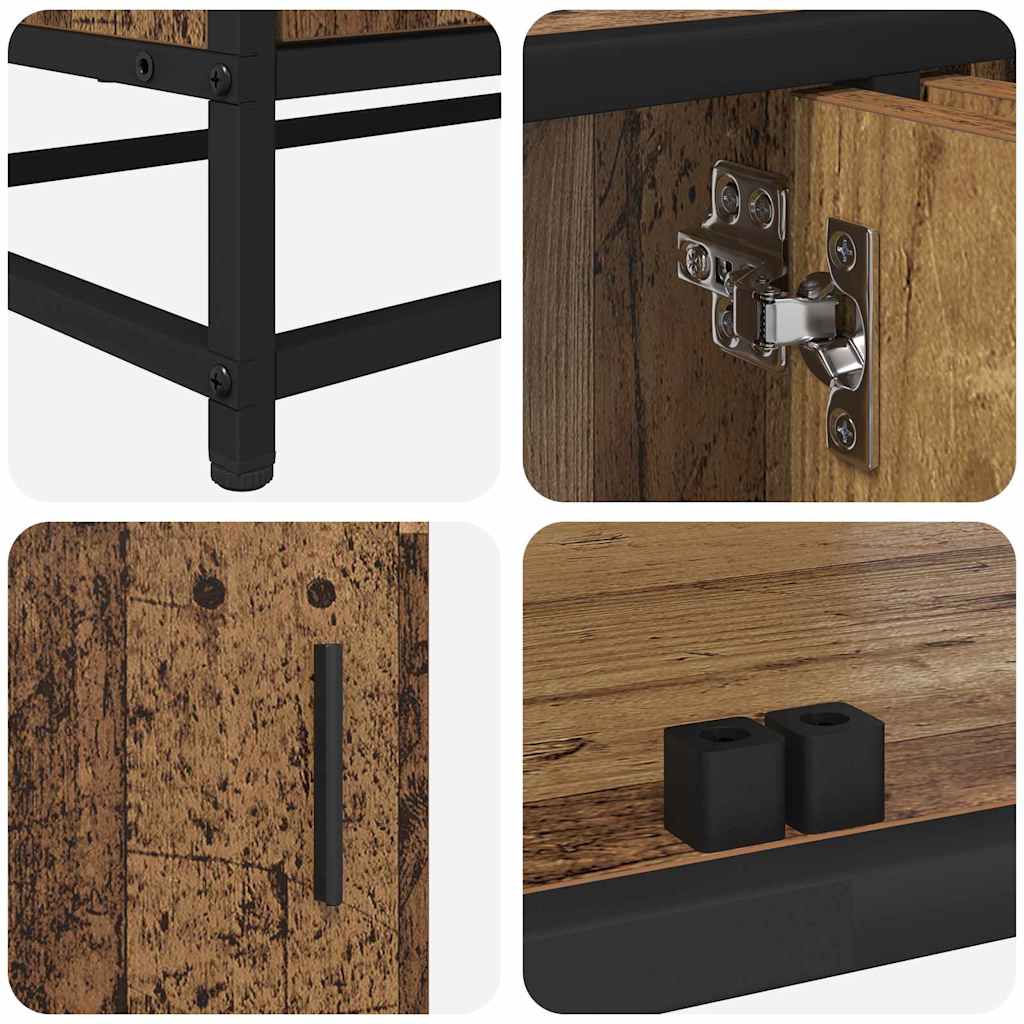 Unidades de TV 2 pcs Madera Vieja 210 x 35 x 41 cm