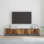 Unidades de TV 2 pcs Madera Vieja 210 x 35 x 41 cm