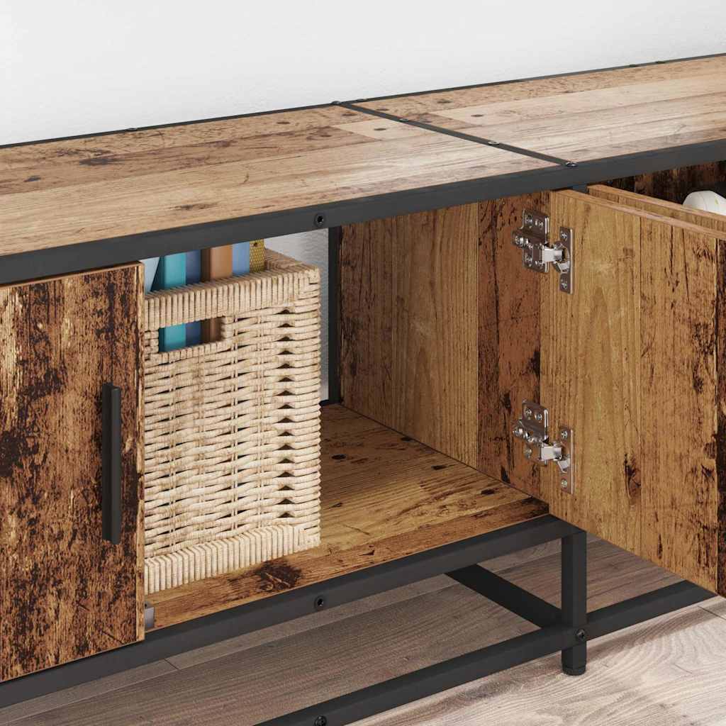 Unidades de TV 2 pcs Madera Vieja 210 x 35 x 41 cm