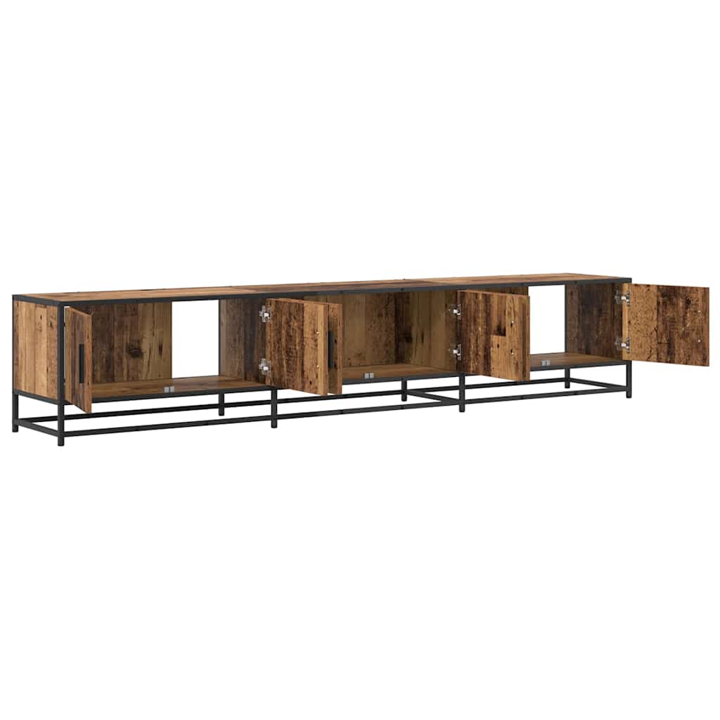 Unidades de TV 2 pcs Madera Vieja 210 x 35 x 41 cm