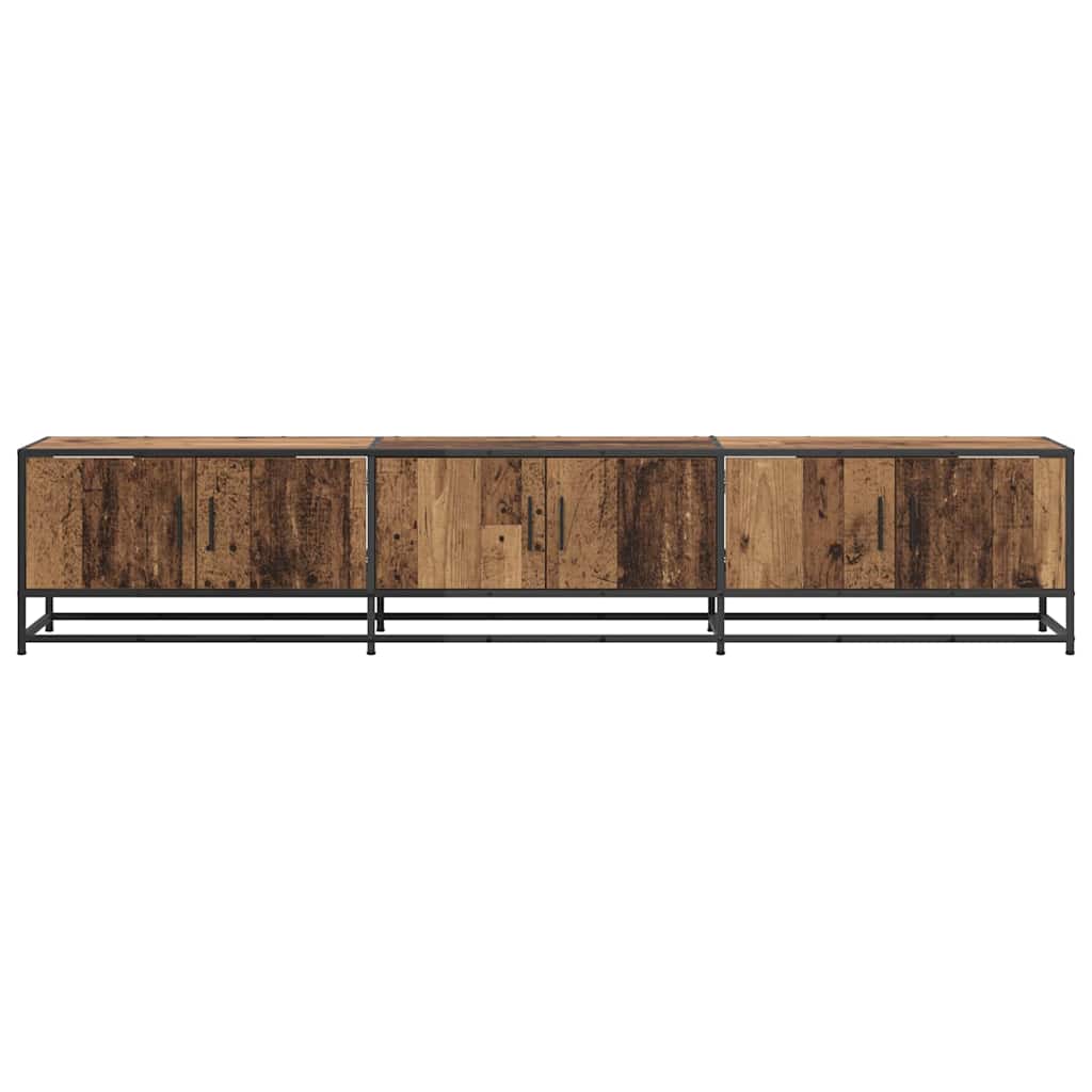 Unidades de TV 2 pcs Madera Vieja 210 x 35 x 41 cm