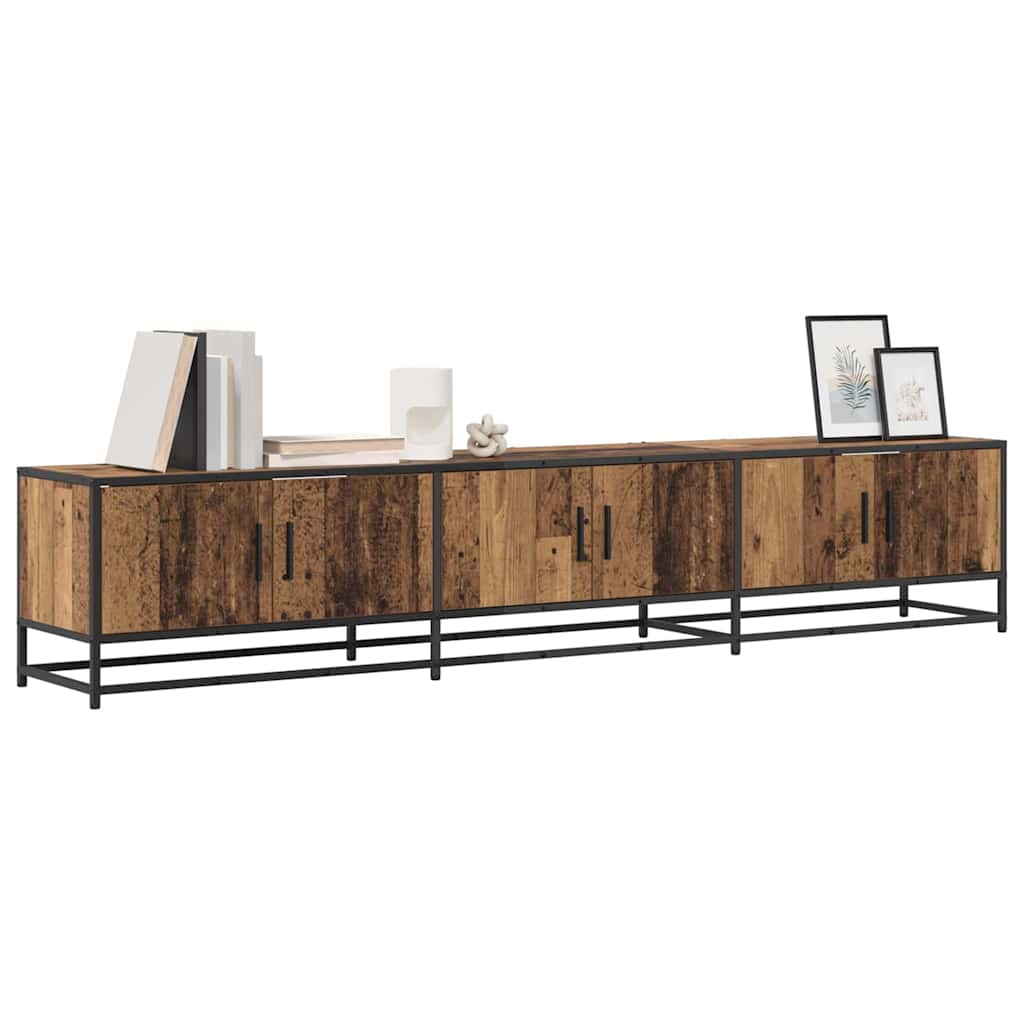 Unidades de TV 2 pcs Madera Vieja 210 x 35 x 41 cm