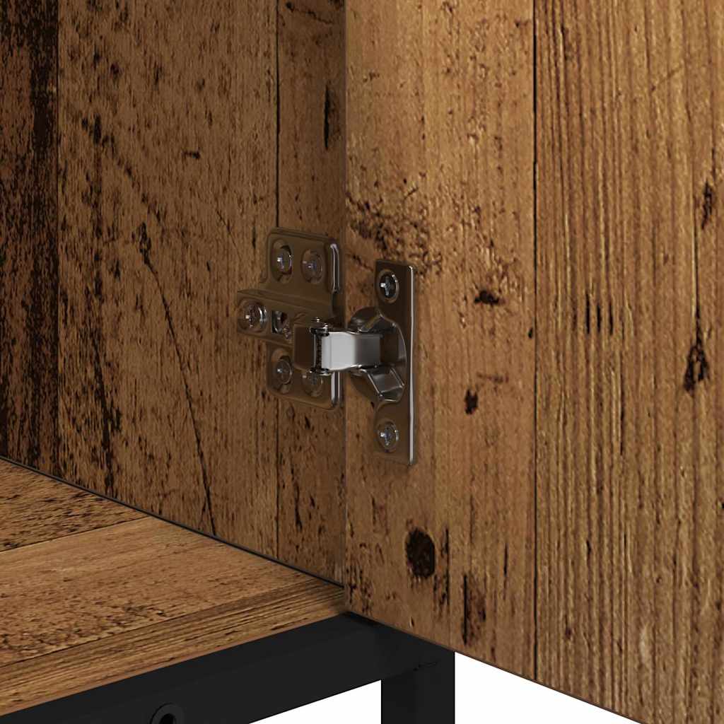 Juego de muebles de baño con cajón 2 pcs Madera envejecida