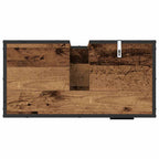 Juego de muebles de baño con cajón 2 pcs Madera envejecida