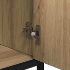 Juego de muebles de baño con cajón 2 pcs Roble artesanal