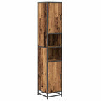 Juego de muebles de baño con cajón 3 pcs Madera envejecida