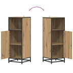 Juego de muebles de baño con cajón 4 pcs Roble artesanal