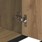 Juego de muebles de baño con cajón 4 pcs Roble artisan