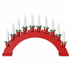 Arco de Velas de Navidad con 10 Velas LED 3 pcs Rojo