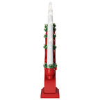 Arco de Velas de Navidad con 10 Velas LED 3 pcs Rojo