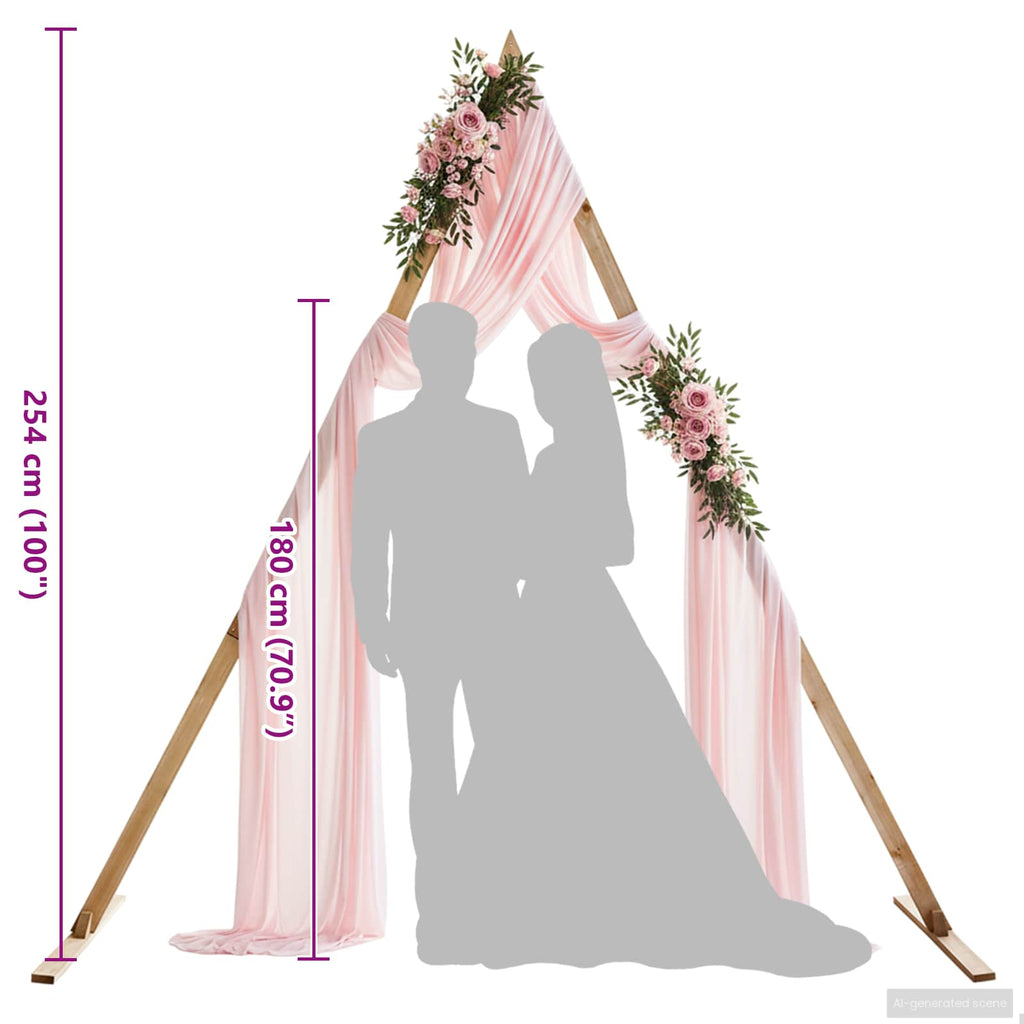 Arco de Boda Marrón Claro 202 x 95 x 254 cm