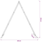 Arco de Boda Marrón Claro 202 x 95 x 254 cm