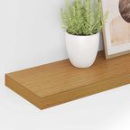 Estante de pared 2 pcs Beige 120 x 23,5 x 4 cm