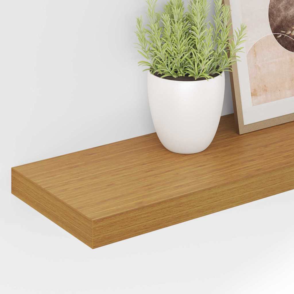 Estante de pared 2 pcs Beige 120 x 23,5 x 4 cm