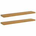 Estante de pared 2 pcs Beige 120 x 23,5 x 4 cm