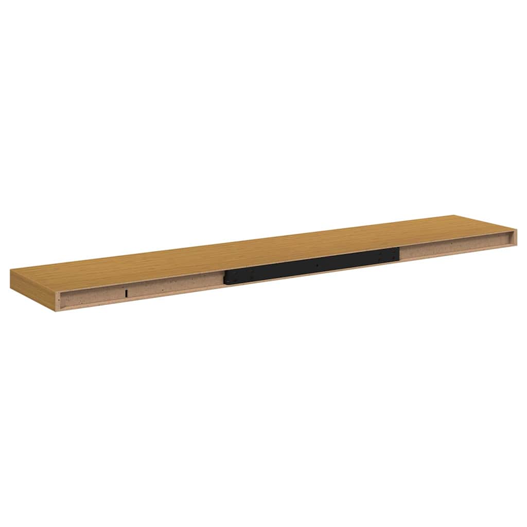 Estante de pared 2 pcs Beige 120 x 23,5 x 4 cm