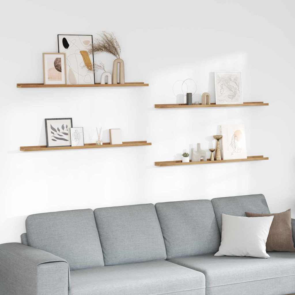 Estante de pared 2 pcs Beige 40 x 9 x 3 cm Madera de ingeniería