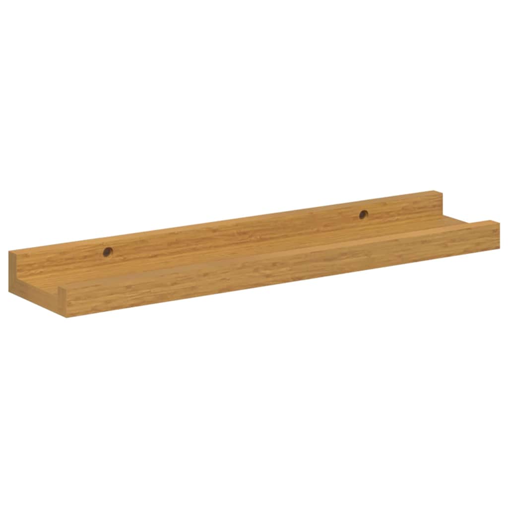 Estante de pared 2 pcs Beige 40 x 9 x 3 cm Madera de ingeniería