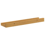 Estante de pared 2 pcs Beige 40 x 9 x 3 cm Madera de ingeniería