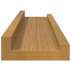 Estante de pared 2 pcs Beige 40 x 9 x 3 cm Madera de ingeniería