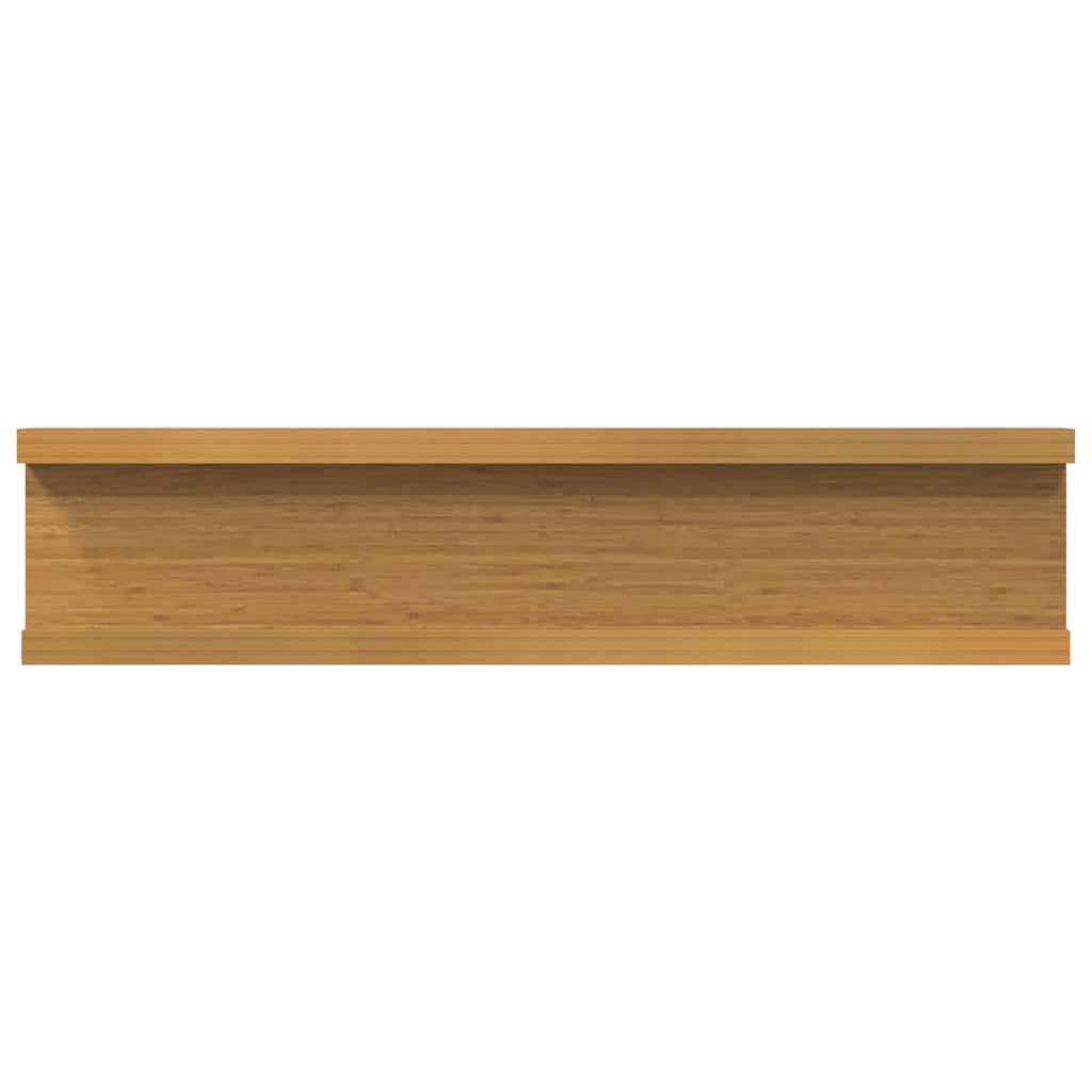 Estante de pared 2 pcs Beige 40 x 9 x 3 cm Madera de ingeniería