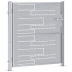Puerta de jardín Plateado 85 x 97 cm Acero inoxidable