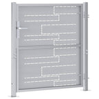 Puerta de jardín Plateado 85 x 97 cm Acero inoxidable