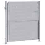 Puerta de jardín Plateado 85 x 97 cm Acero inoxidable