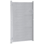 Puerta de jardín Plateado 85 x 120 cm Acero inoxidable