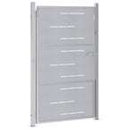 Puerta de jardín Plateado 85 x 144 cm Acero inoxidable