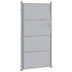 Puerta de jardín Plateado 85 x 174 cm Acero inoxidable