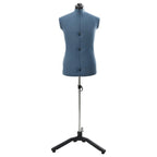 Maniquí Ajustable Masculino Manual Azul 37.5-45.5 pulgadas tela