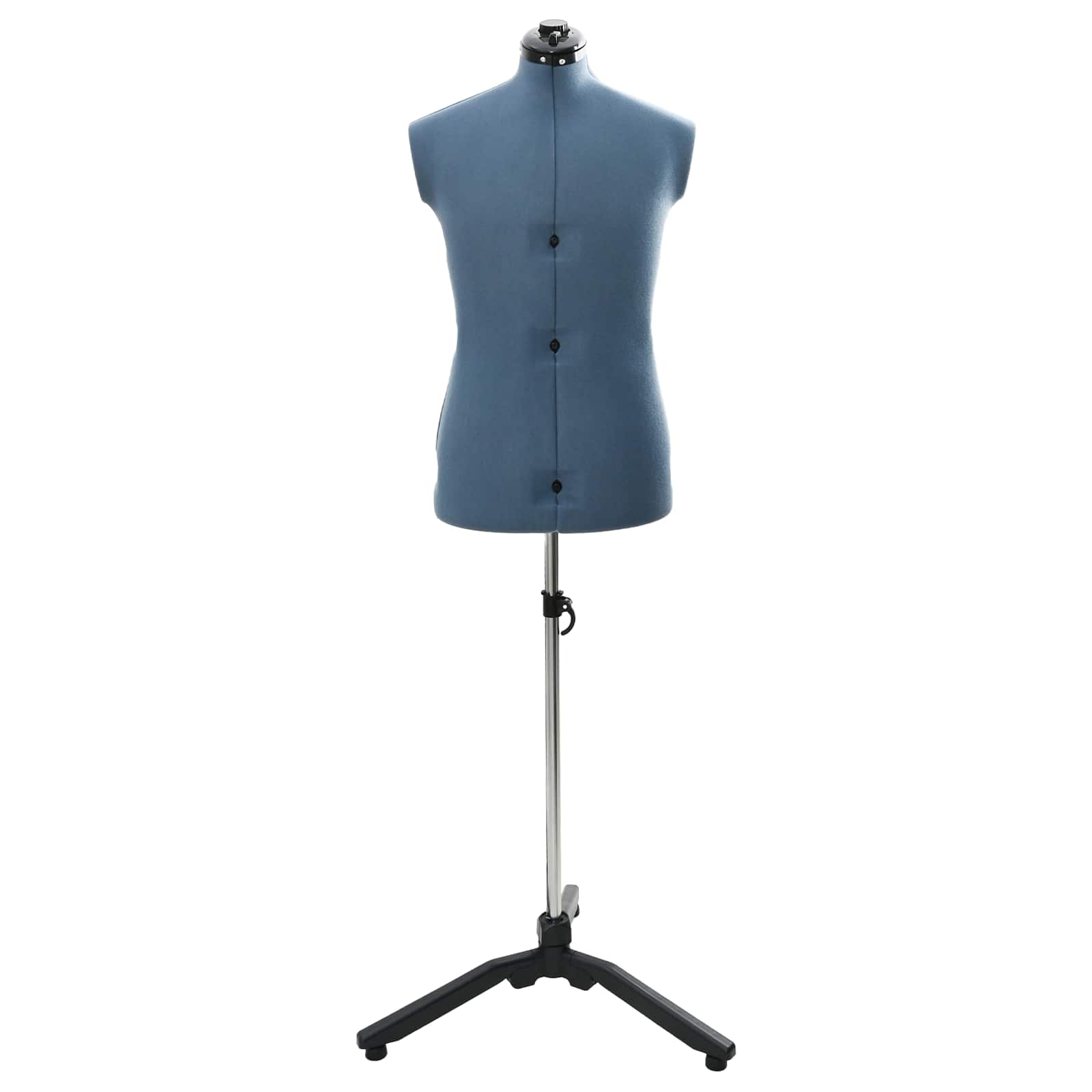 Maniquí Ajustable Masculino Manual Azul 37.5-45.5 pulgadas tela