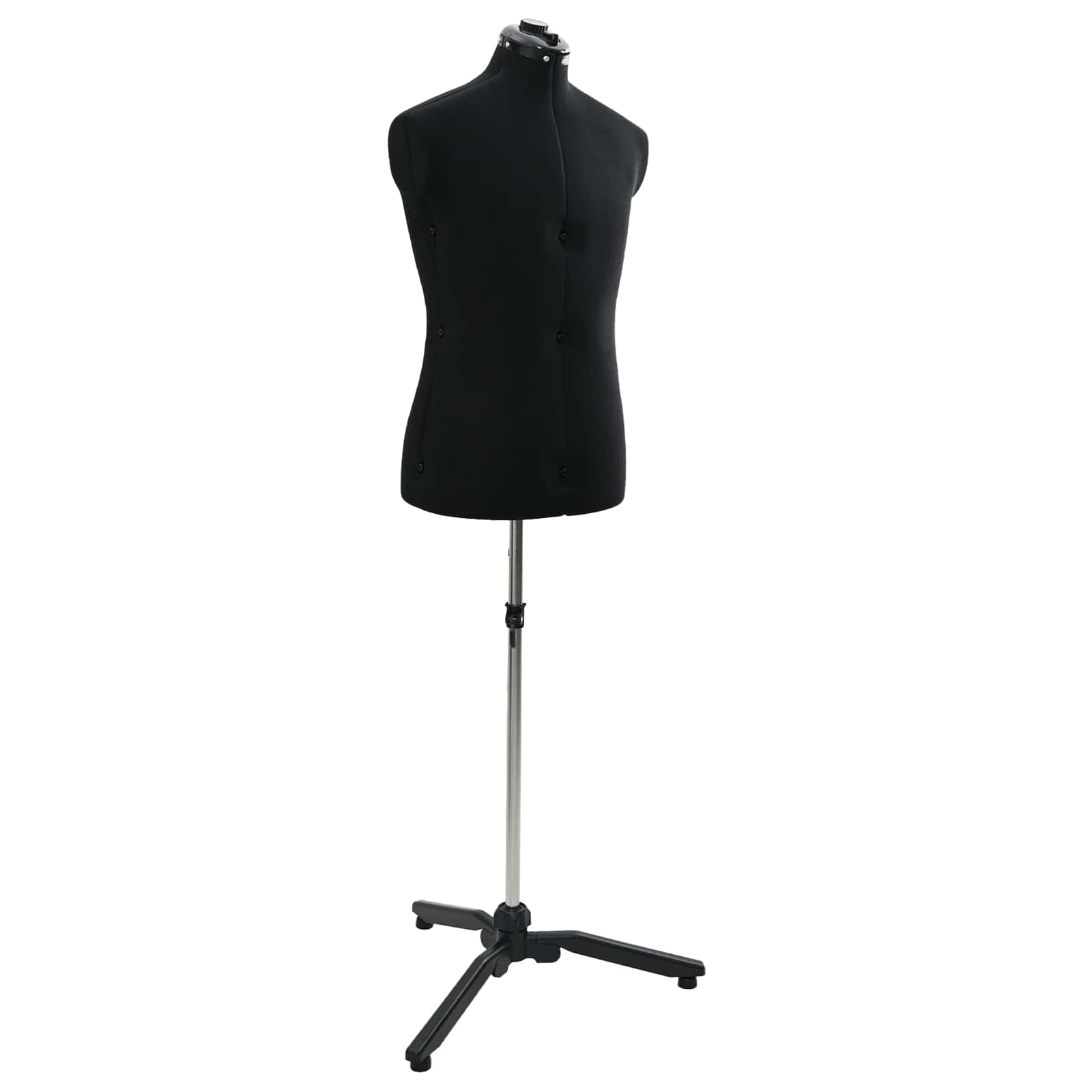 Adjustable Male Dress Form Blue 37.5-45.5 inches fabric