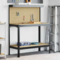Workbench with drawer and shelf Black 114 x 54 x 91 cm