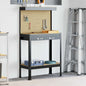 Workbench with drawer and shelf Black 114 x 54 x 91 cm