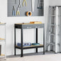 Workbench with drawer and shelf Black 114 x 54 x 91 cm