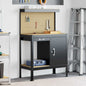 Workbench with drawer and shelf Black 114 x 54 x 91 cm
